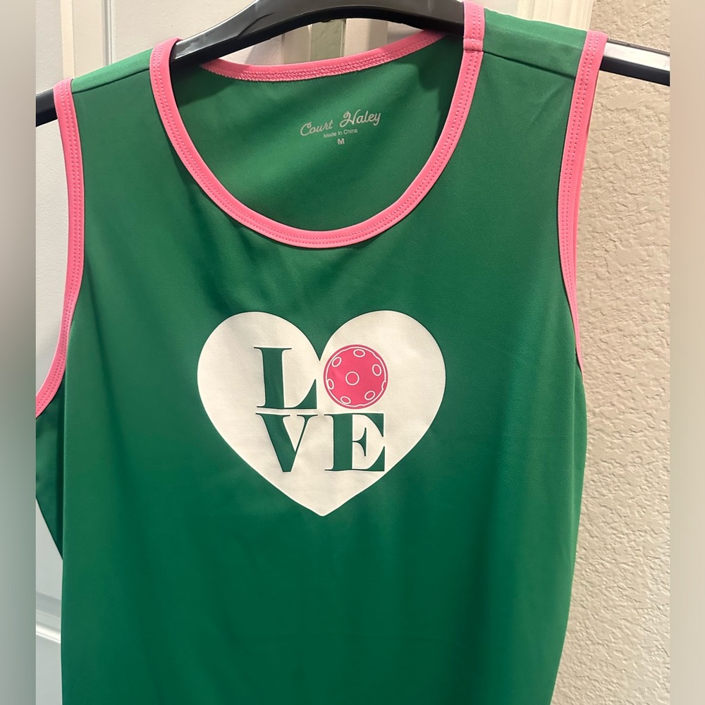 Pickle ball graphic tank